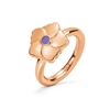 Bloom Bliss Rose Gold Plated Mini Motif Ring