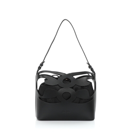 Wavy Flair medium black shoulder bag-