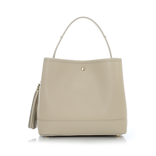 Metropolitan Fab medium beige leather shoulder bag-
