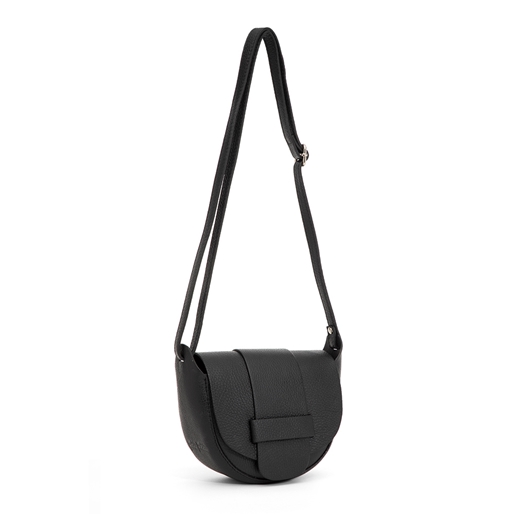 Style Society black leather crossbody bag-