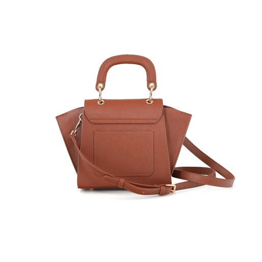 City Vibes brown crossbody with short handle-