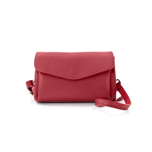 Metropolitan Fab μεσαία κόκκινη δερμάτινη crossbody τσάντα-