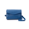 Metropolitan Fab μεσαία μπλε δερμάτινη crossbody τσάντα