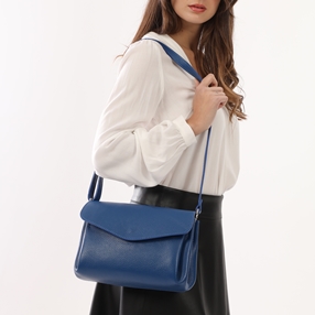 Metropolitan Fab medium blue leather crossbody bag-