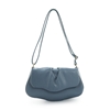 Metropolitan Fab μεσαία γαλάζια δερμάτινη τσάντα χιαστί