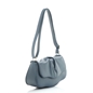 Metropolitan Fab μεσαία γαλάζια δερμάτινη τσάντα χιαστί-