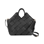 Weave It black braided handbag-
