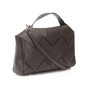 Metropolitan Fab brown leather handbag with lid-