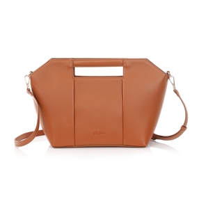 Origami Hint medium brown handbag-