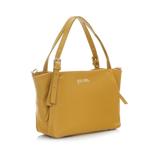 Metropolitan Fab medium yellow leather handbag-