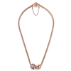 Playful Emotions Rose Gold Plated Happiness Set Necklace