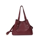 City Vibes burgundy tote with inner bag-