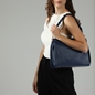 Metropolitan Fab μεσαία μπλε δερμάτινη τσάντα ώμου-