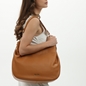 Metropolitan Fab large brown leather shoulder bag-