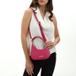 Metropolitan Fab fuchsia leather mini shoulder bag-