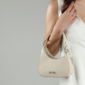 Metropolitan Fab beige leather mini shoulder bag-