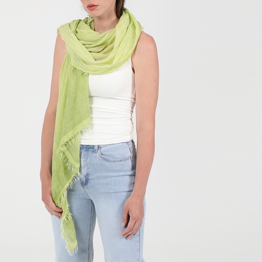 Olive green bamboo scarf-