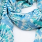 Scarf from viscose with blue circles pattern-