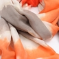Φουλάρι από βισκόζη πορτοκαλί πολύχρωμο υδατογράφημα-
