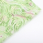 Scarf from viscose green multicolored swirl pattern-