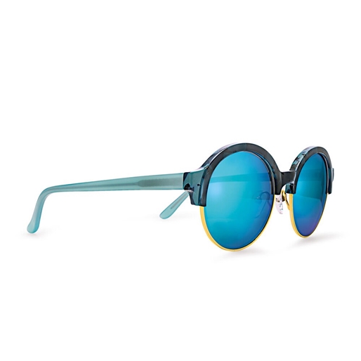 Γυαλιά ηλίου μπλε στρογγυλά με φακούς καθρέπτη-
