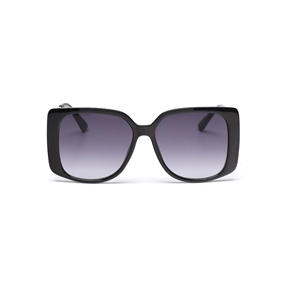 Γυαλιά ηλίου oversize τετράγωνη μάσκα σε μαύρο χρώμα-