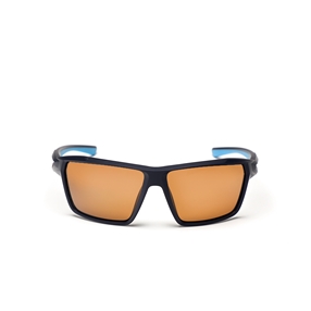 Sunglasses wrap around mask in matte blue color-