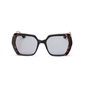 Sunglasses large square mask in blue color-