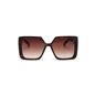 Sunglasses oversize square mask in brown color-