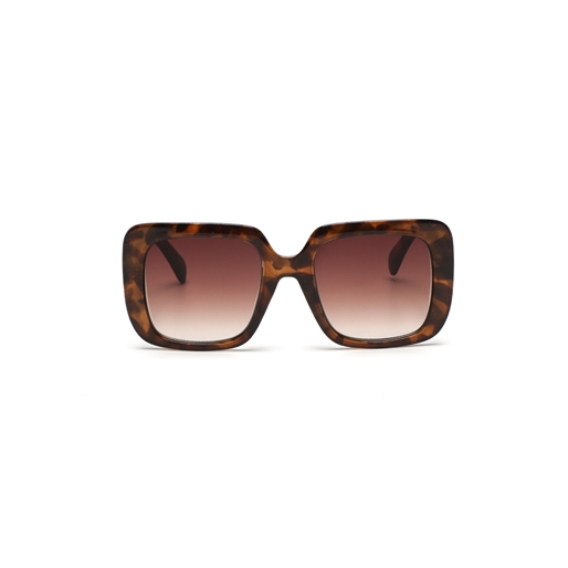 Sunglasses large square mask in brown color-