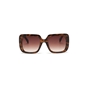 Sunglasses large square mask in brown color-