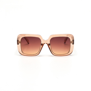 Sunglasses large square mask in honey color-