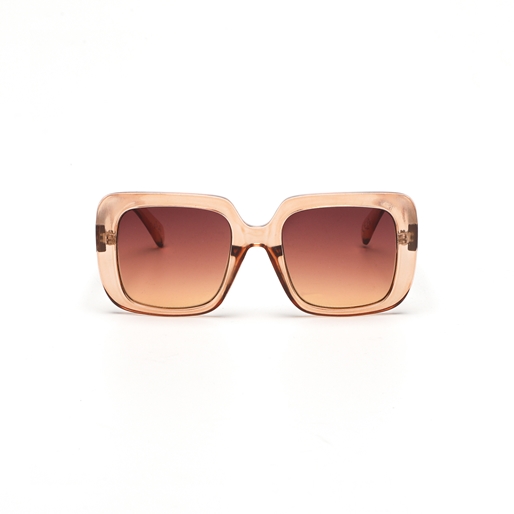 Sunglasses large square mask in honey color-
