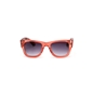 Sunglasses medium squared mask semi-transparent red color-