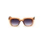Sunglasses medium squared round mask brown color-