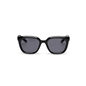 Γυαλιά ηλίου μεσαία στρογγυλεμένη μάσκα με γωνίες μαύρο χρώμα-