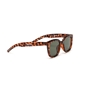 Sunglasses medium squared round mask dark brown color-