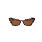 Sunglasses butterfly shape in brown color-