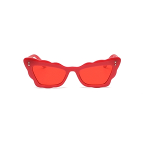 Sunglasses butterfly shape in red color-