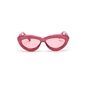 Sunglasses rounded butterfly shape in pink color-