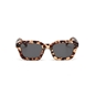 Sunglasses medium rectangular mask dark brown color-