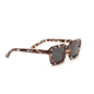 Sunglasses medium rectangular mask dark brown color-
