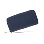 Mini Discoveries large dark blue leather wallet with zipper-