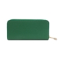 Mini Discoveries large green leather wallet with zipper-