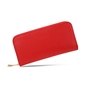 Mini Discoveries large red leather wallet with zipper-