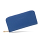 Mini Discoveries μεγάλο μπλε δερμάτινο πορτοφόλι με φερμουάρ-