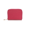 Mini Discoveries small fuchsia leather wallet with zipper
