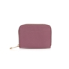 Mini Discoveries small light purple leather wallet with zipper