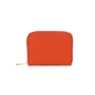 Mini Discoveries small orange leather wallet with zipper-
