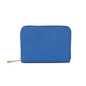 Mini Discoveries small blue leather wallet with zipper-